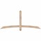 Ekena Millwork Bellingham Smooth Timber Gable Bracket, Douglas Fir, 72"W x 33"H x 3 1/2"D x 3 1/2"F, 11/12 Pitch GBW072X33X0404BEL00SDF - alternate 1